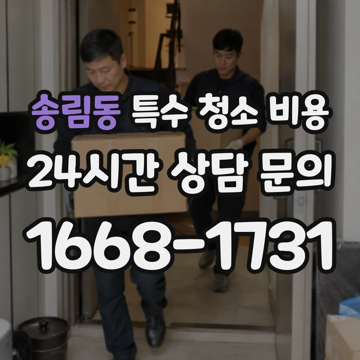 송림동 특수 청소 비용