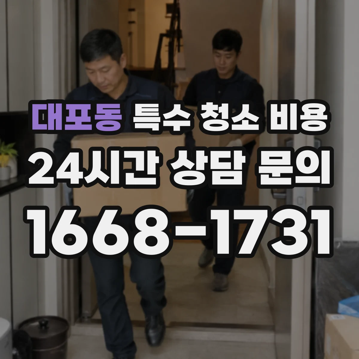 대포동 특수 청소 비용