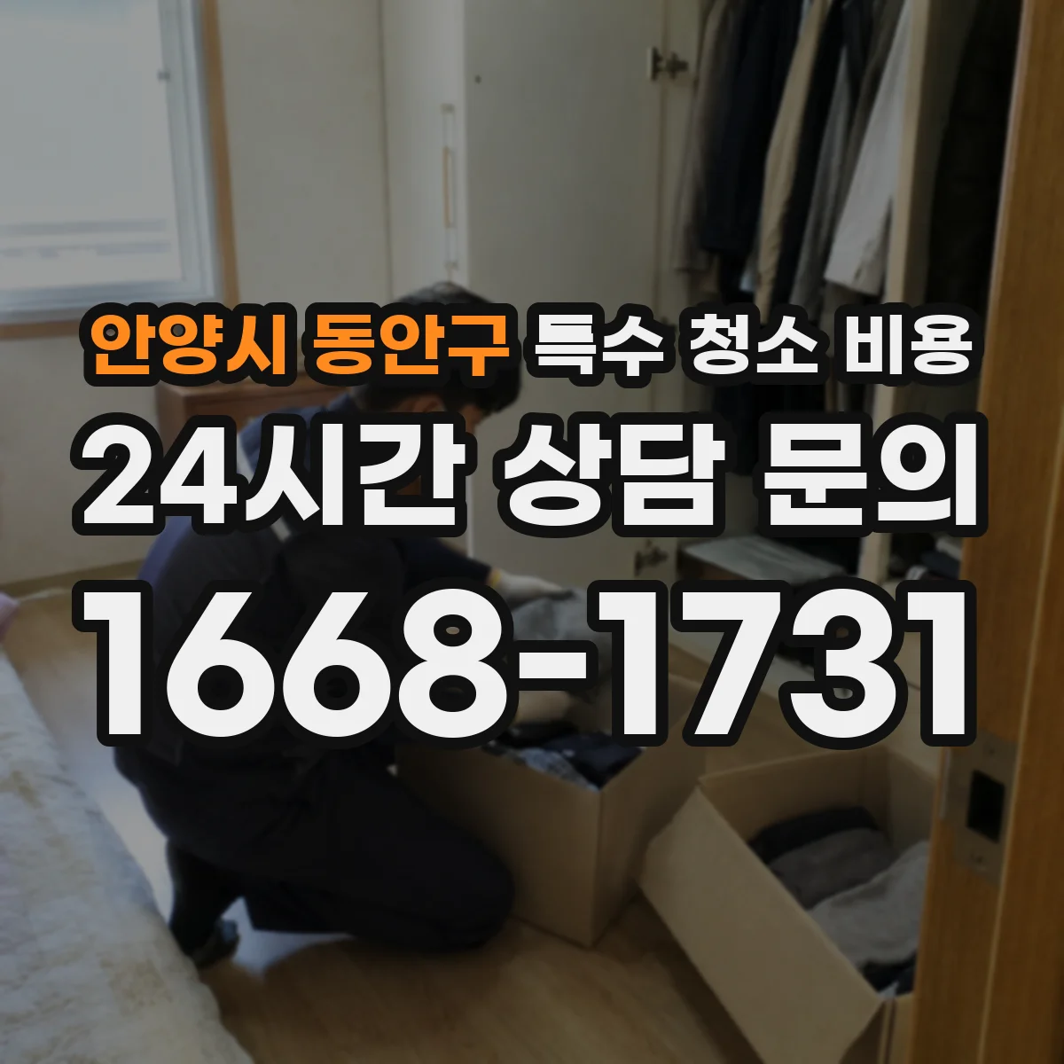 안양시 동안구 특수 청소 비용