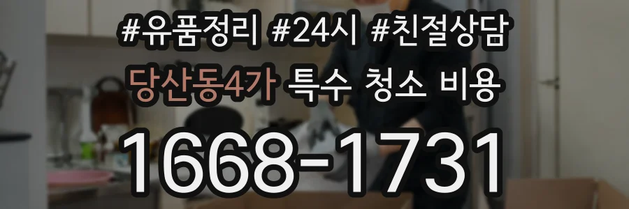 당산동4가 특수 청소 비용