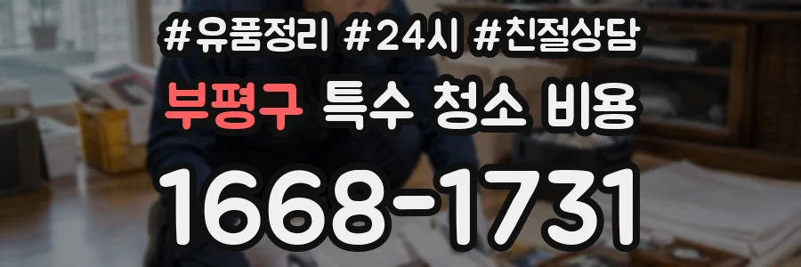부평구 특수 청소 비용