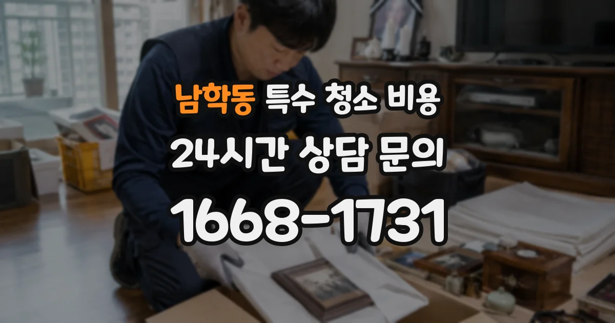 남학동 특수 청소 비용