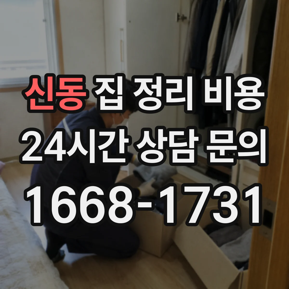 신동 집 정리 비용