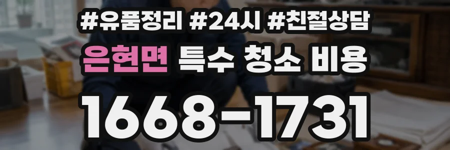 은현면 특수 청소 비용