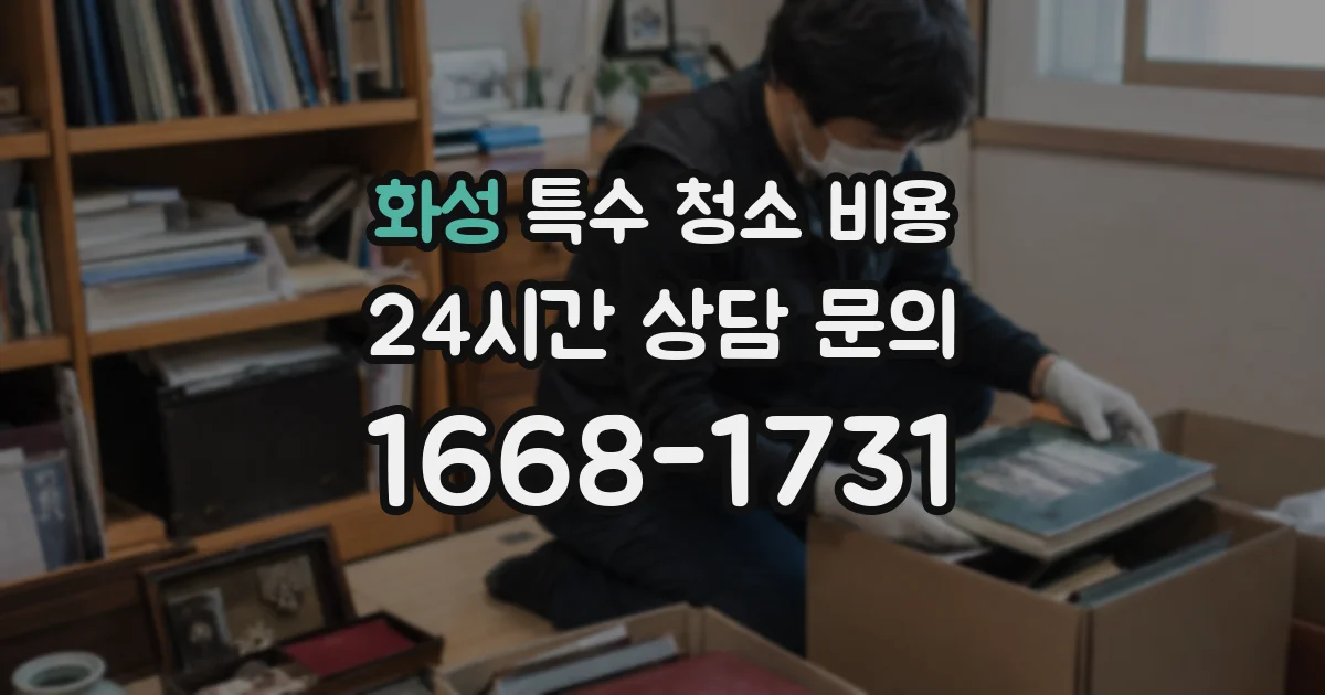화성 특수 청소 비용