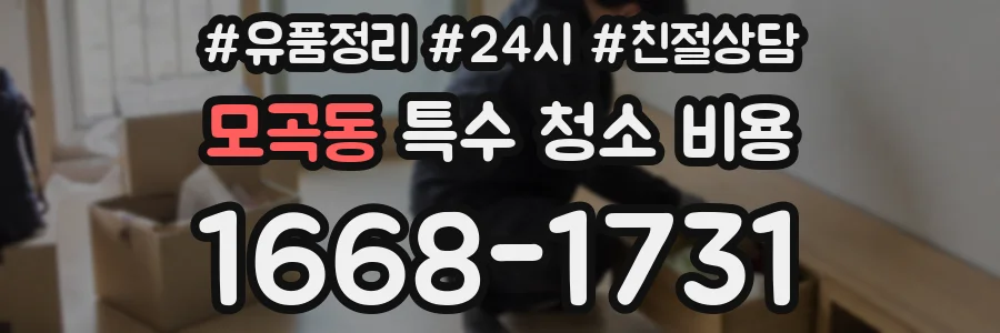 모곡동 특수 청소 비용