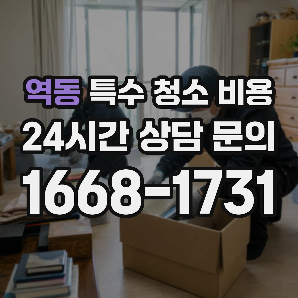 역동 특수 청소 비용
