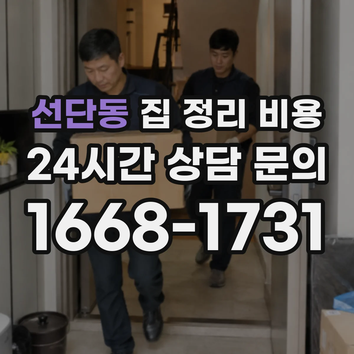 선단동 집 정리 비용