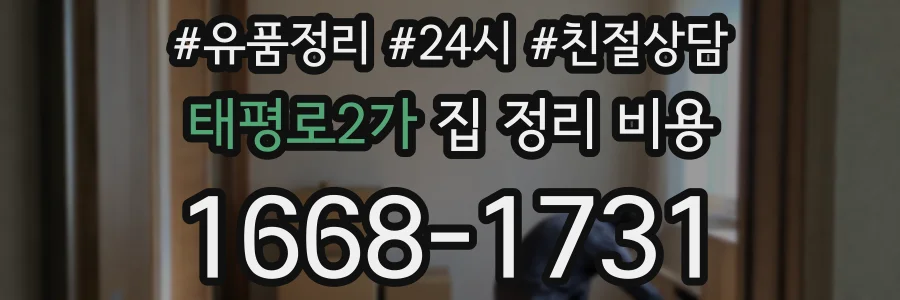 태평로2가 집 정리 비용