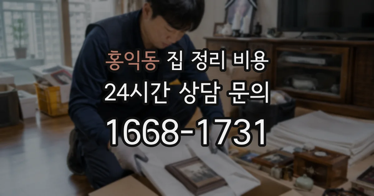 홍익동 집 정리 비용