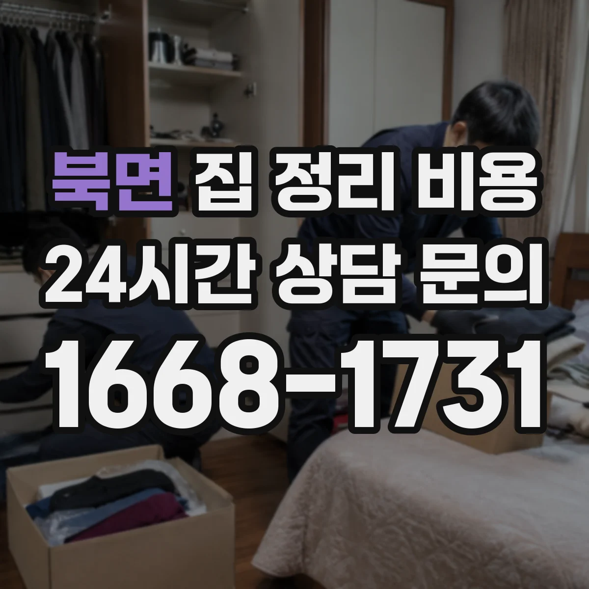북면 집 정리 비용
