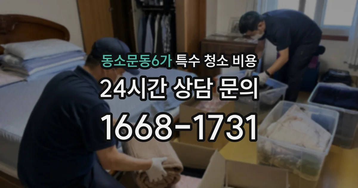 동소문동6가 특수 청소 비용