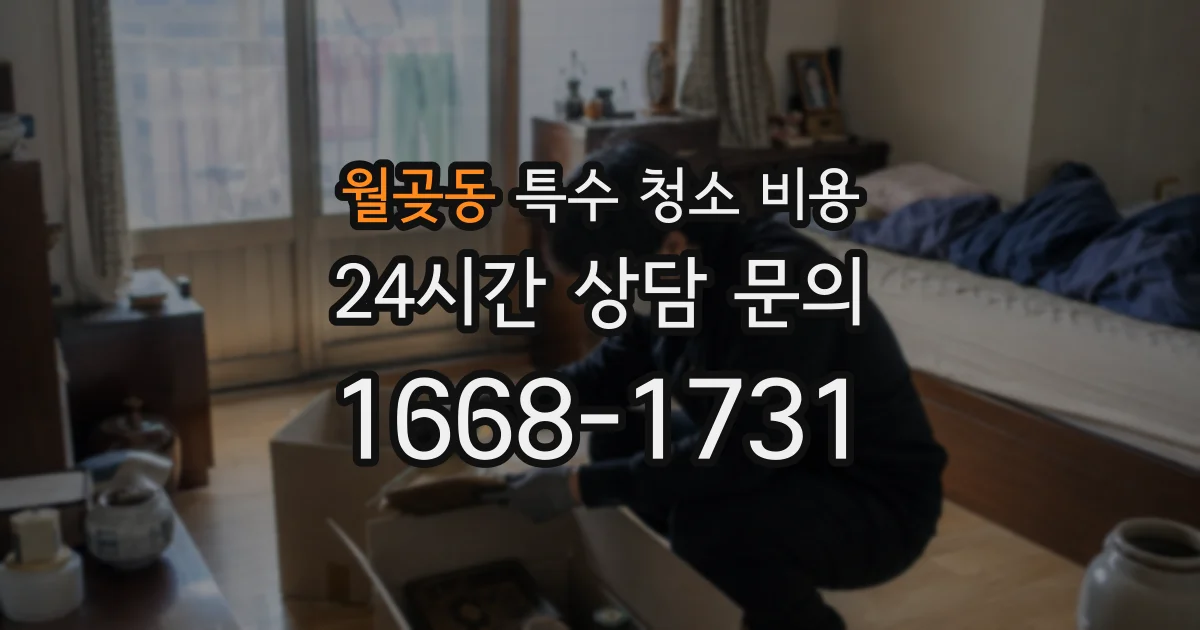 월곶동 특수 청소 비용