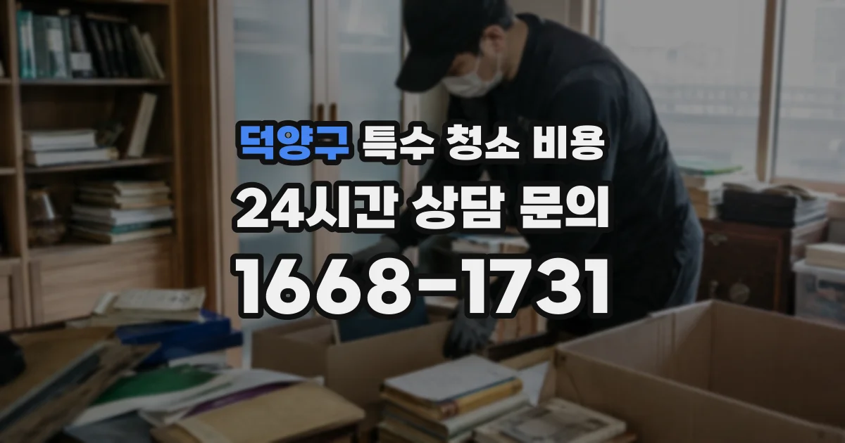 덕양구 특수 청소 비용