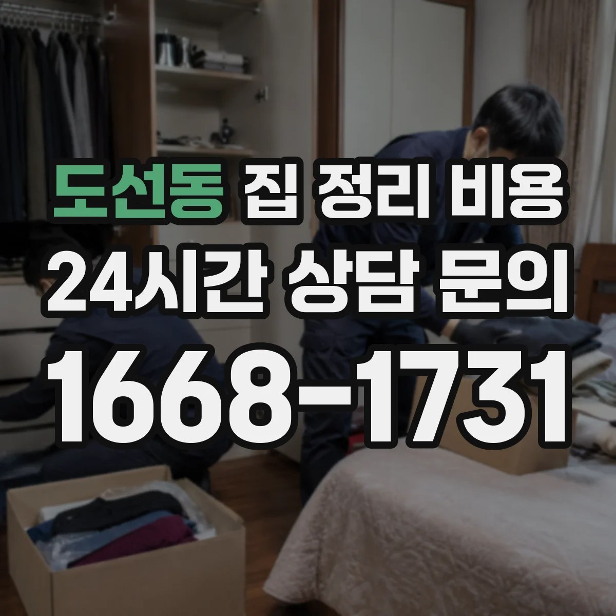 도선동 집 정리 비용