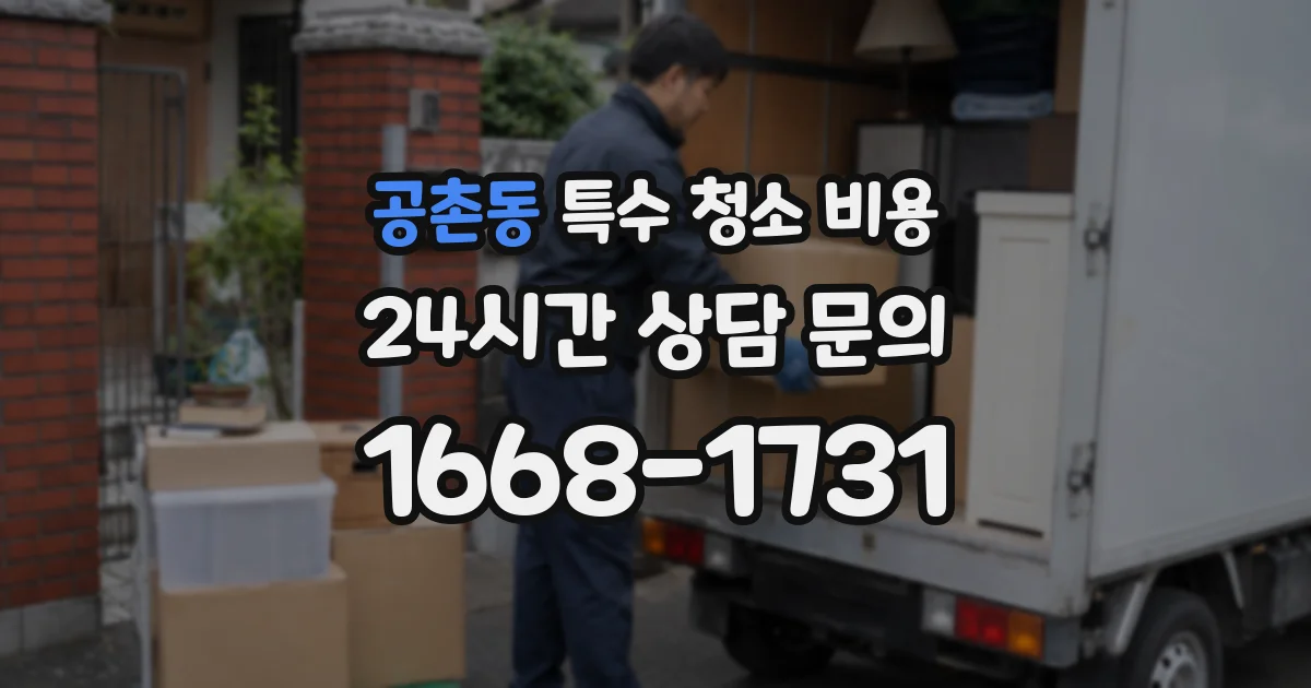 공촌동 특수 청소 비용