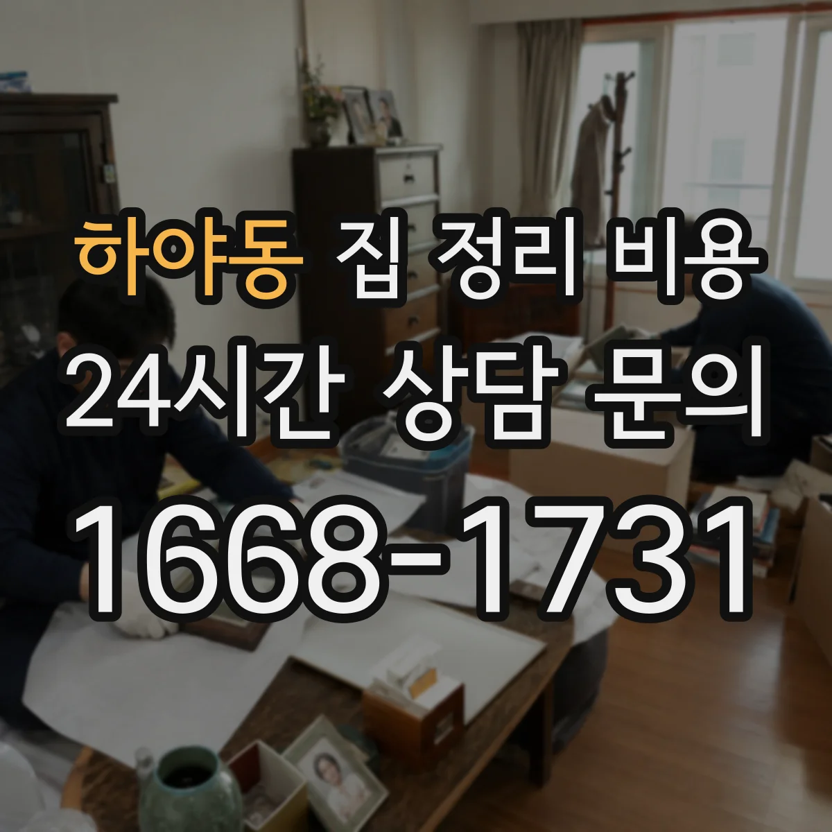 하야동 집 정리 비용
