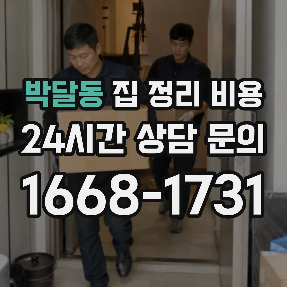 박달동 집 정리 비용