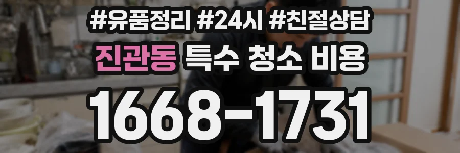 진관동 특수 청소 비용