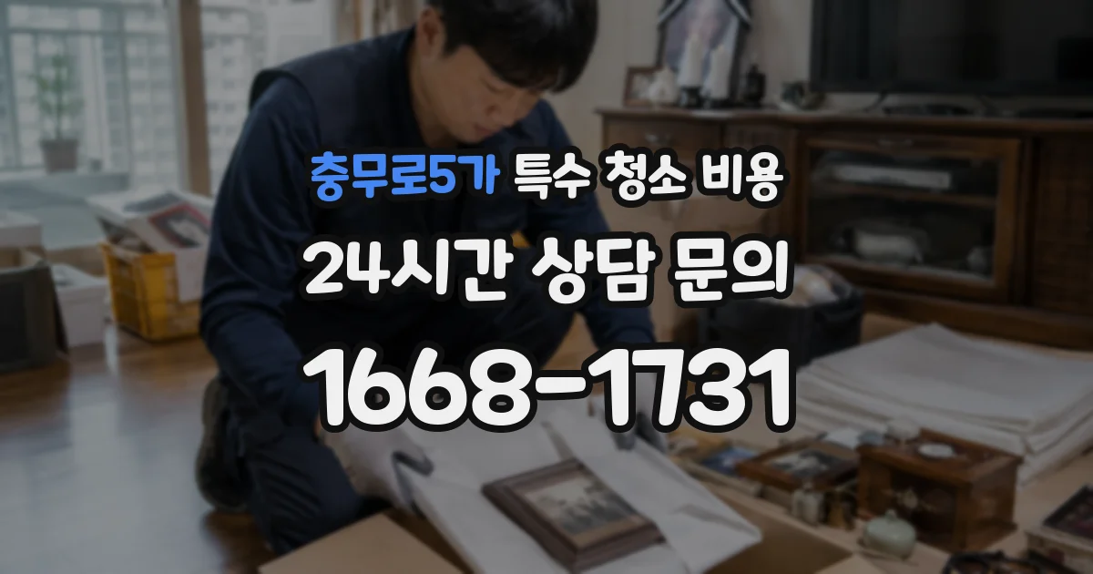 충무로5가 특수 청소 비용