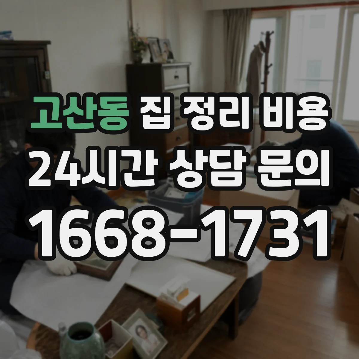 고산동 집 정리 비용