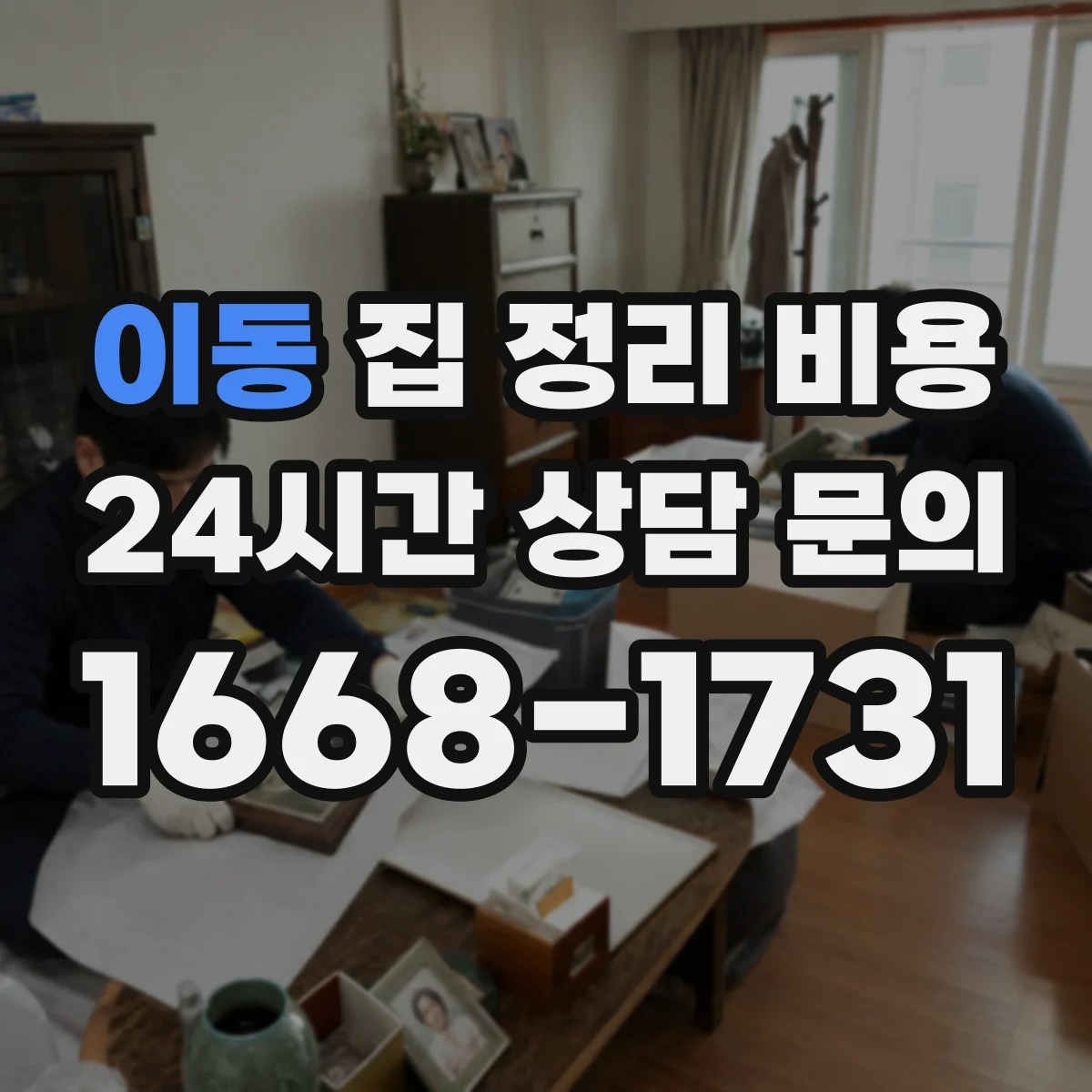 이동 집 정리 비용
