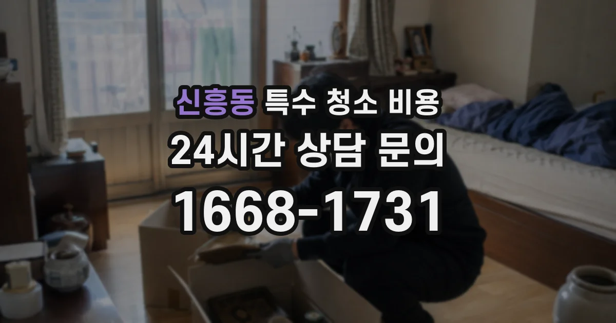신흥동 특수 청소 비용