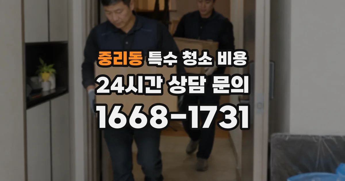 중리동 특수 청소 비용