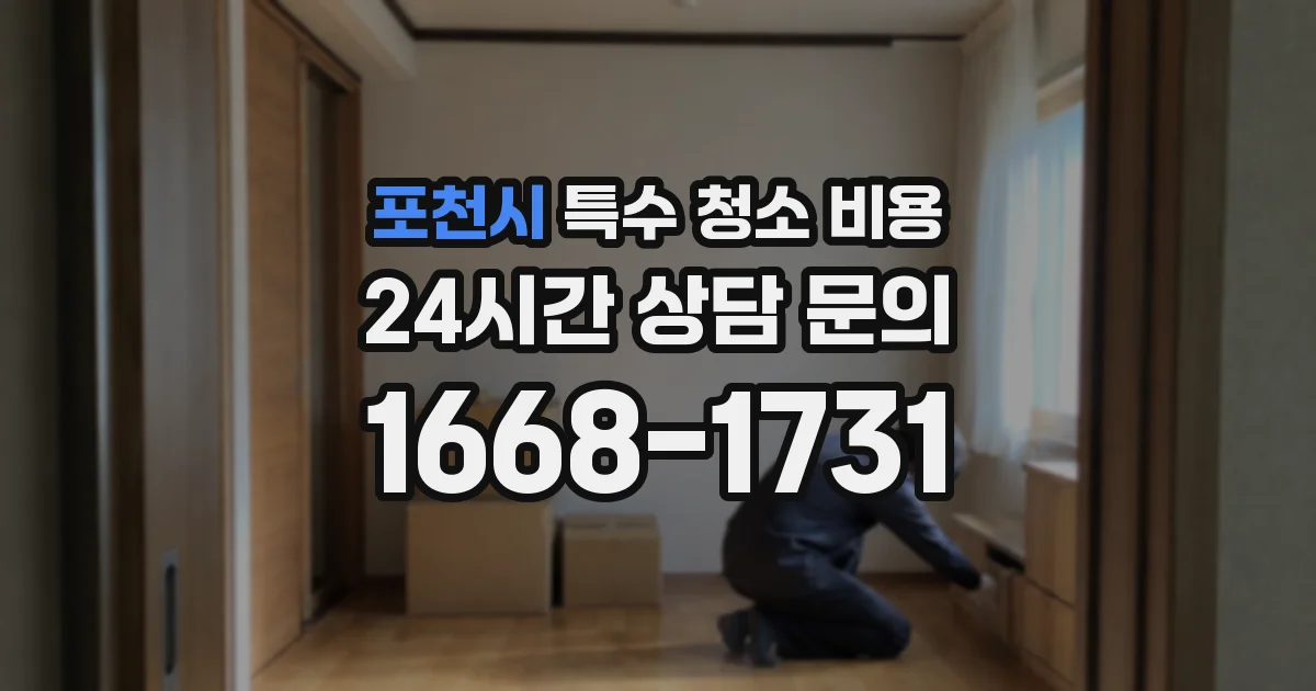 포천시 특수 청소 비용