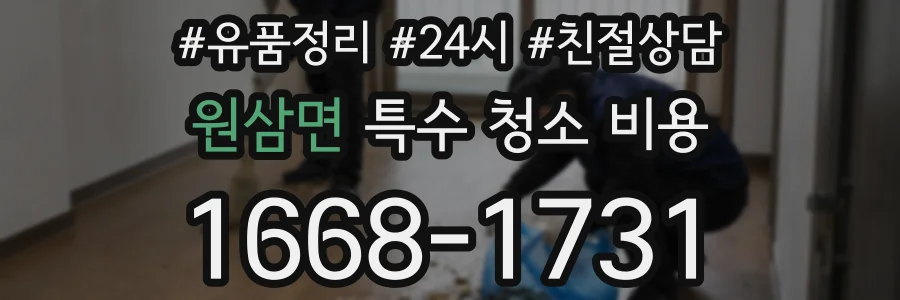 원삼면 특수 청소 비용