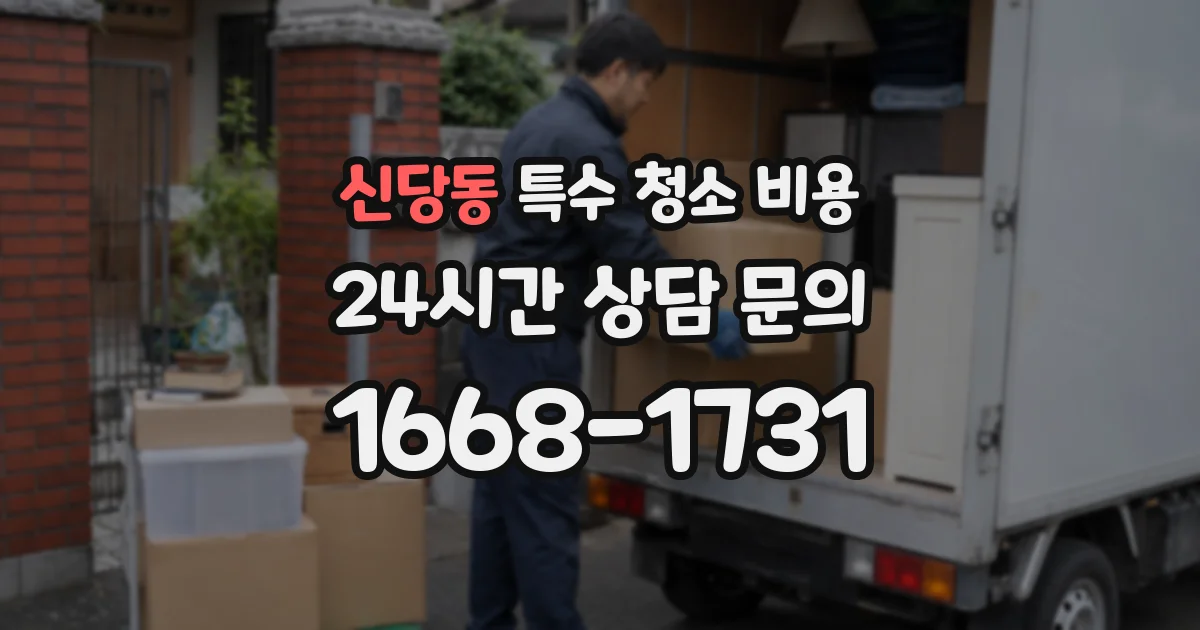신당동 특수 청소 비용