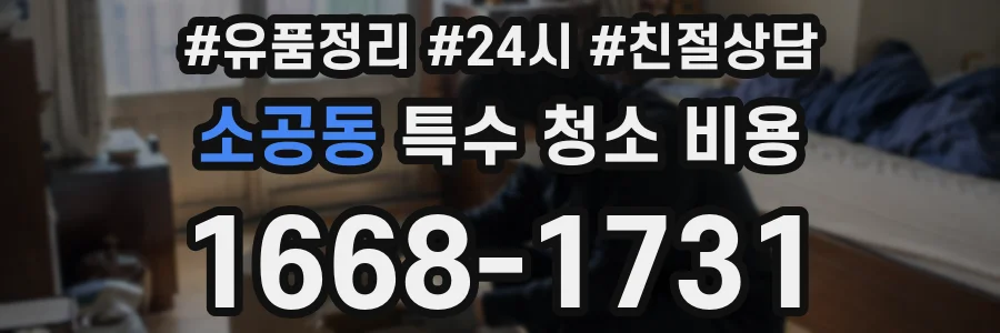 소공동 특수 청소 비용