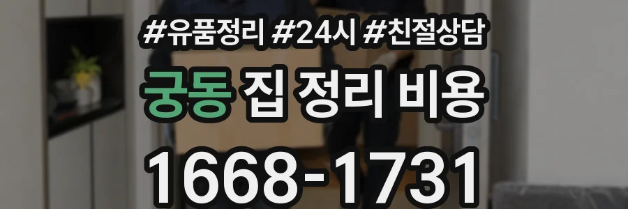 궁동 집 정리 비용