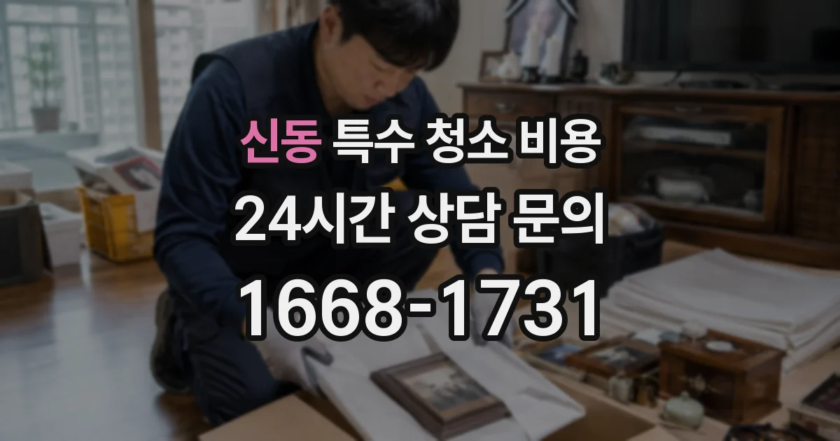 신동 특수 청소 비용