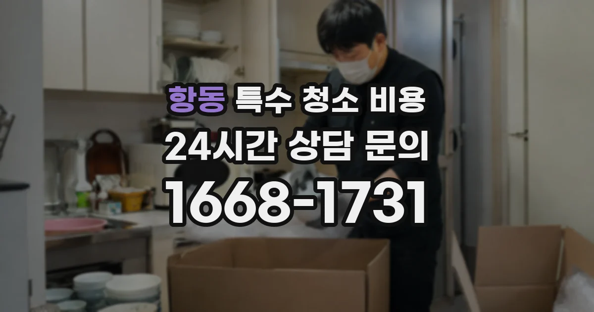 항동 특수 청소 비용