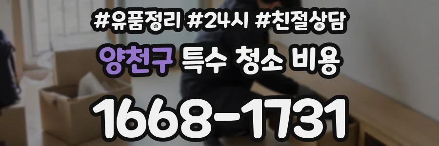 양천구 특수 청소 비용