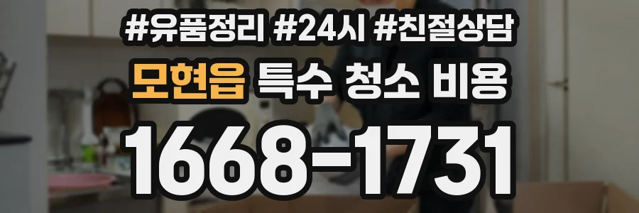 모현읍 특수 청소 비용