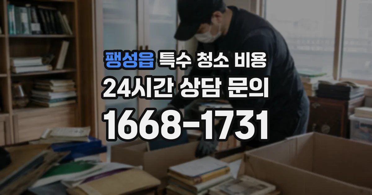 팽성읍 특수 청소 비용
