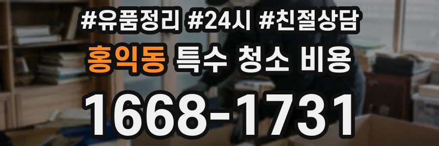 홍익동 특수 청소 비용