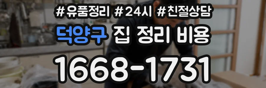 덕양구 집 정리 비용