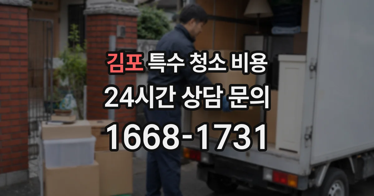 김포 특수 청소 비용
