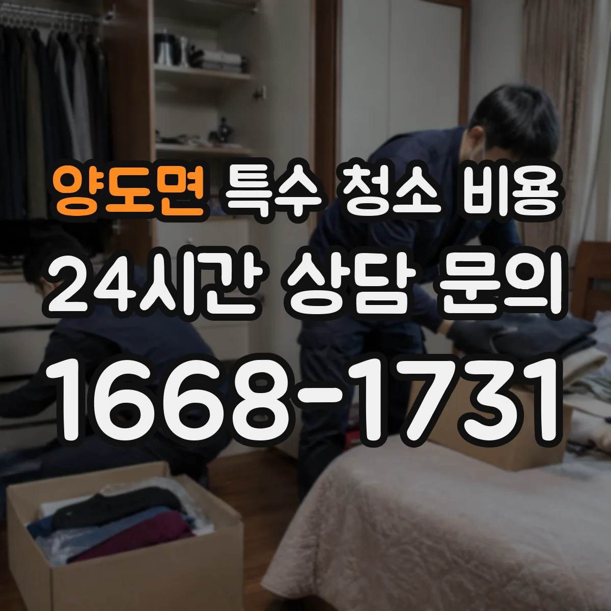 양도면 특수 청소 비용