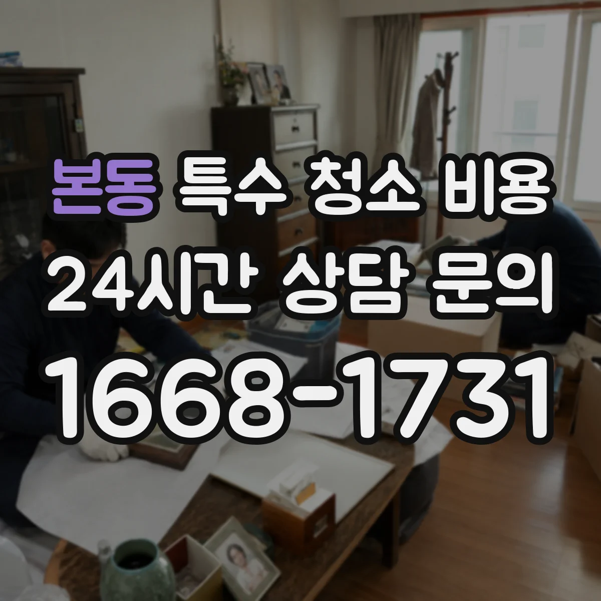 본동 특수 청소 비용