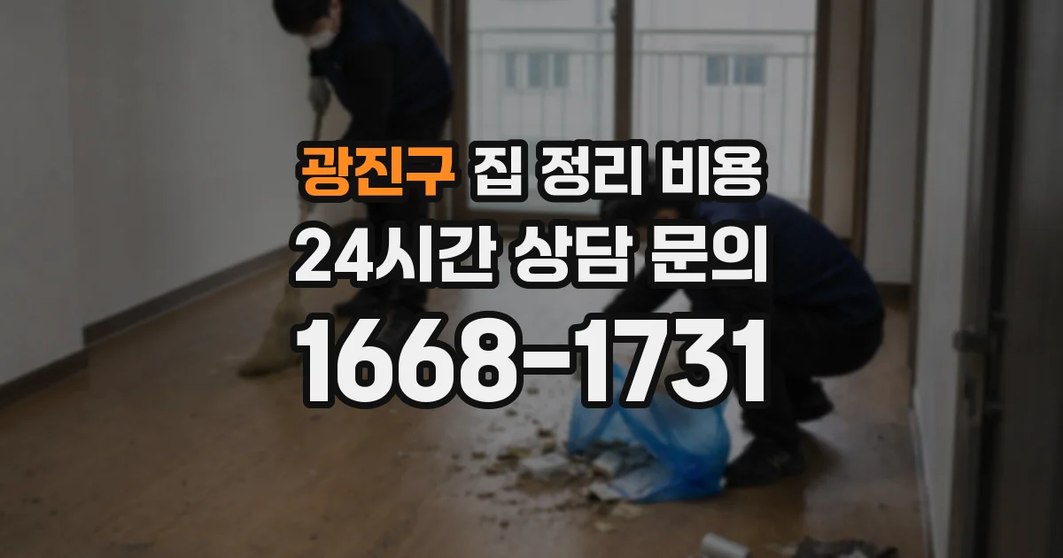 광진구 집 정리 비용