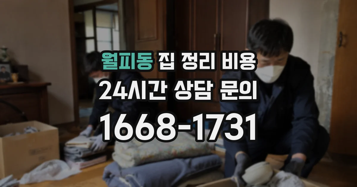 월피동 집 정리 비용