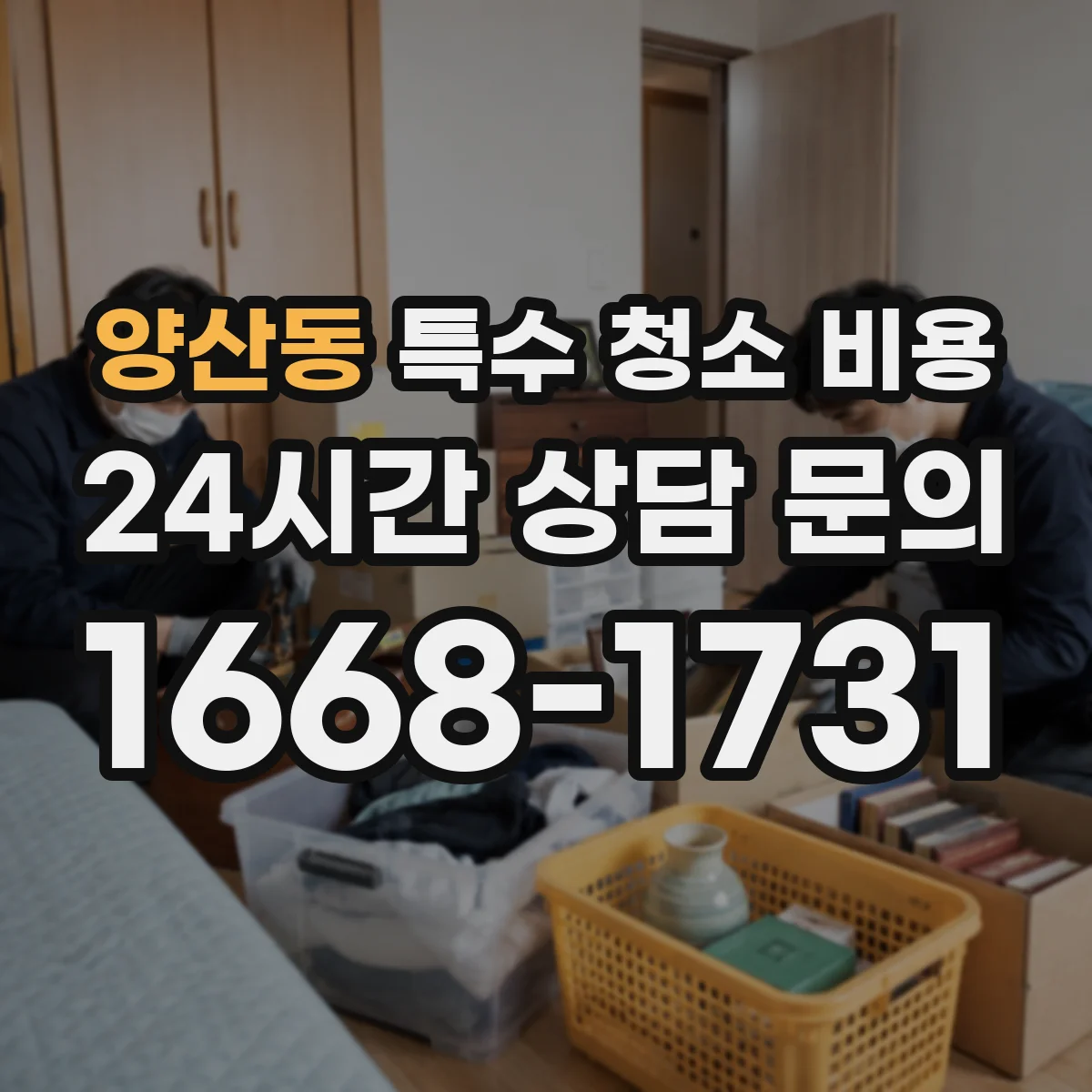 양산동 특수 청소 비용