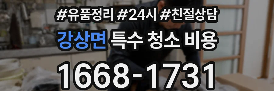 강상면 특수 청소 비용