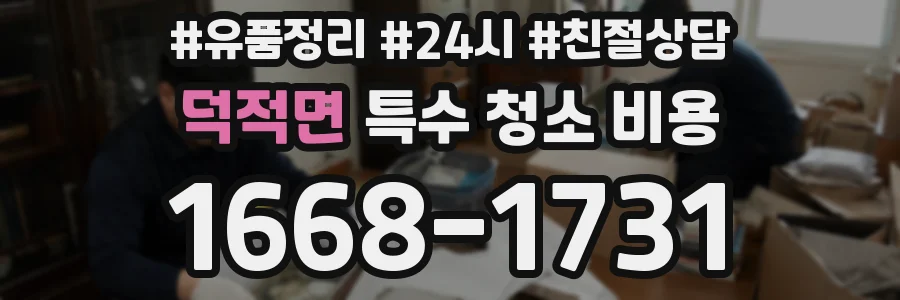 덕적면 특수 청소 비용