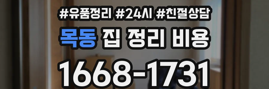 목동 집 정리 비용
