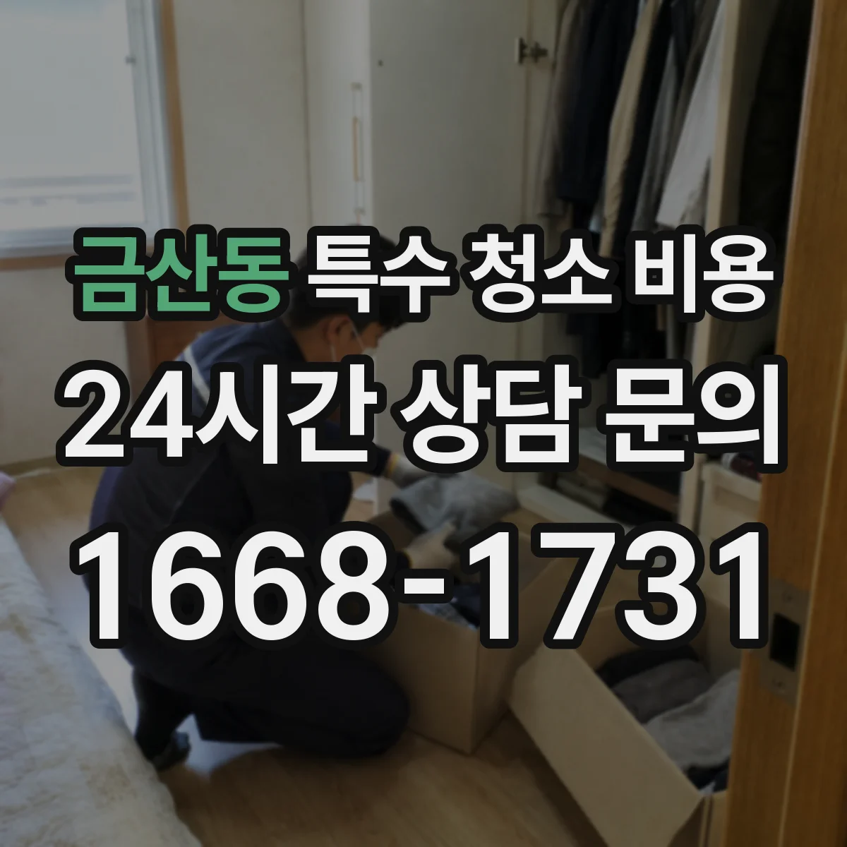 금산동 특수 청소 비용